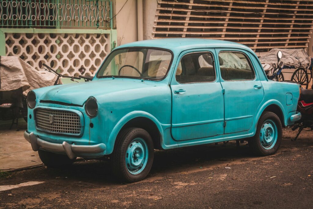 A retro car representing the emerging modern-classic era